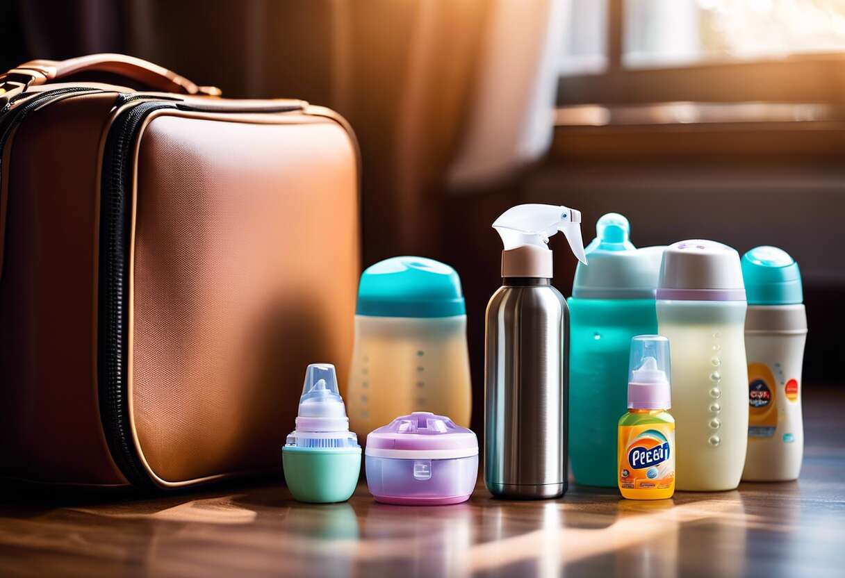 Accessoires indispensables pour nourrir bébé en déplacement