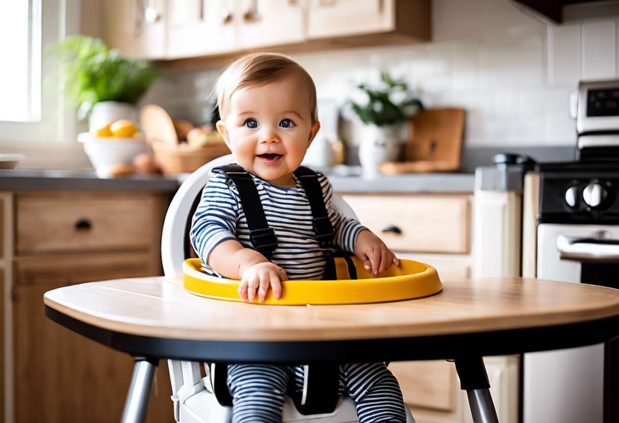 Choix et installation de la chaise haute : les premiers pas vers la sécurité