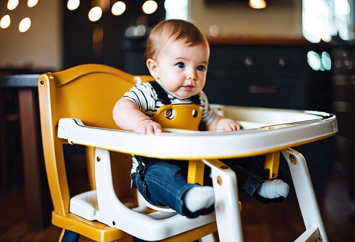 Entretien et vérifications régulières de la chaise haute pour prévenir les accidents