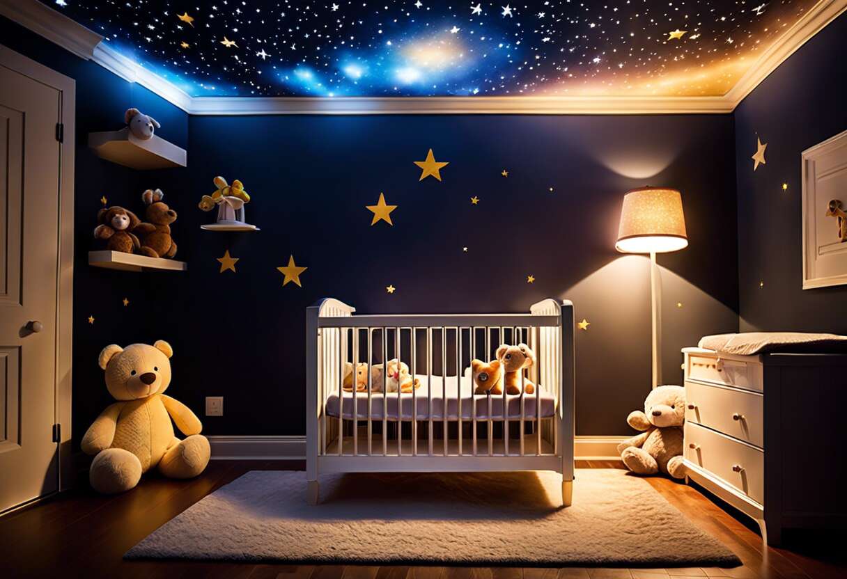 Illuminer la nursery d'une voûte céleste