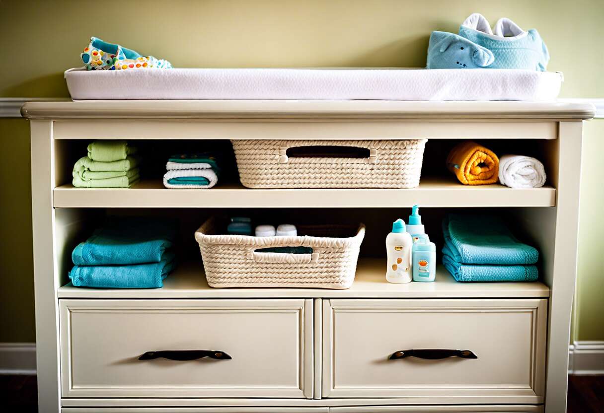 Rangement optimal : les astuces pour organiser une commode à langer
