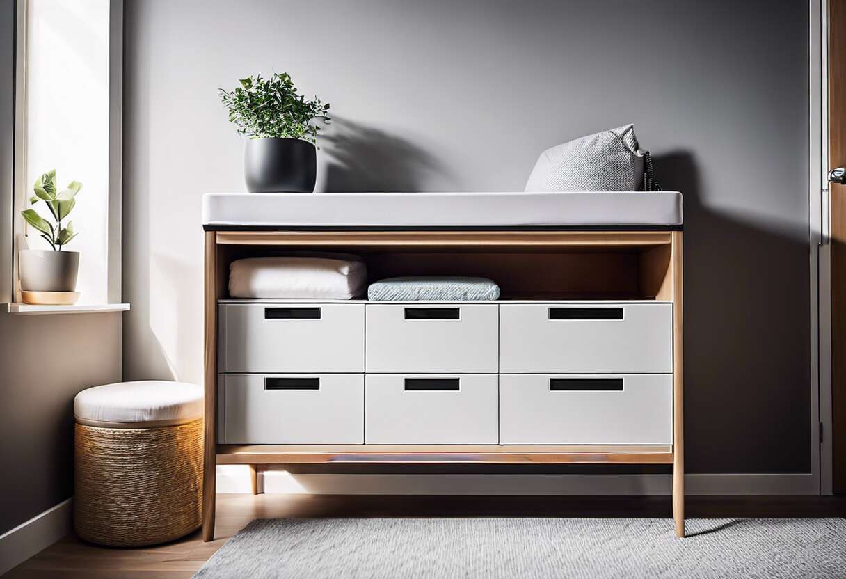 Optimiser l'espace : les dimensions clés pour une commode à langer