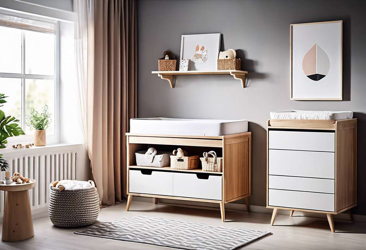 Commode à langer évolutive : investir dans la durabilité