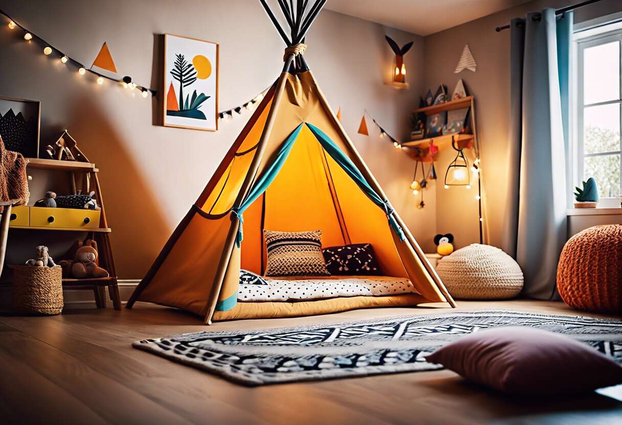 Astuce déco : intégrer une tente ou un tipi dans la chambre d'enfant
