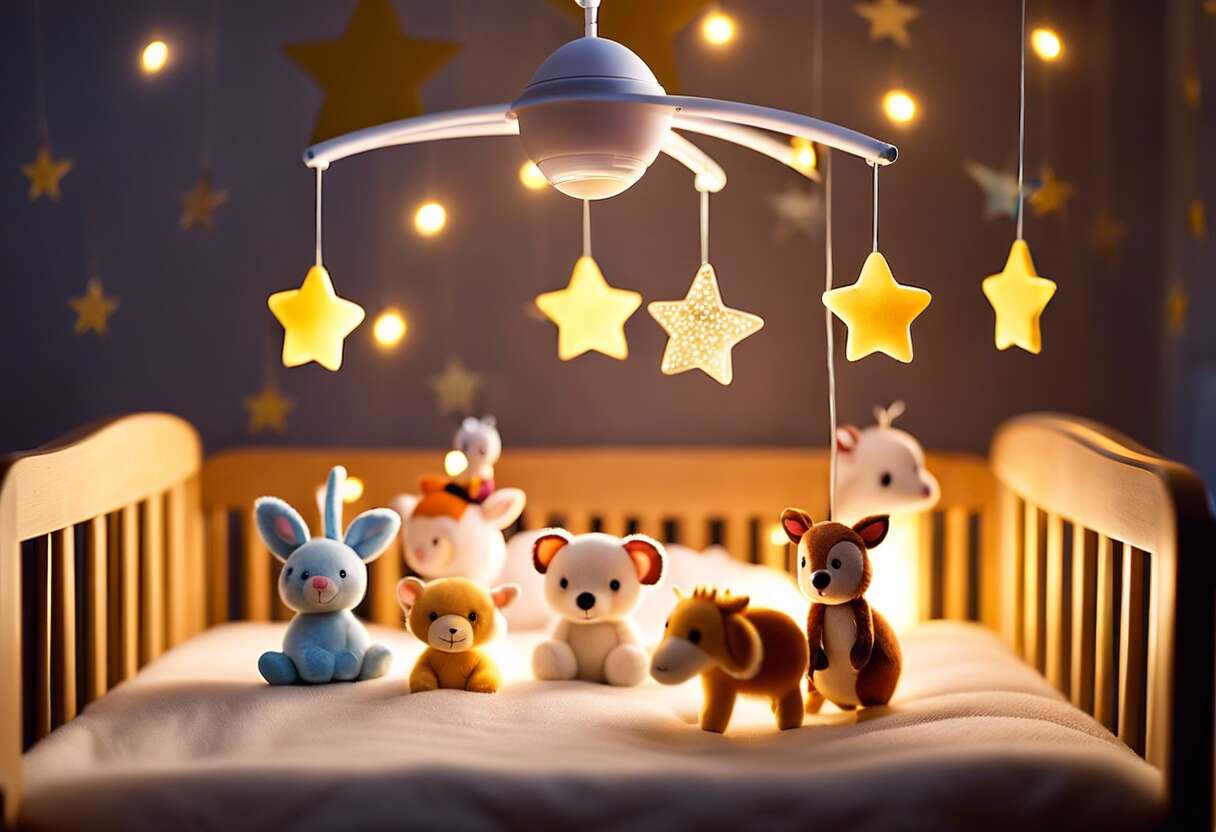 Mobile De Berceau En Bois Avec Boules Feutre Dinosaure – Carillon éolien, Pendentifs Colorés – Pour Bébé, Décoration Chambre