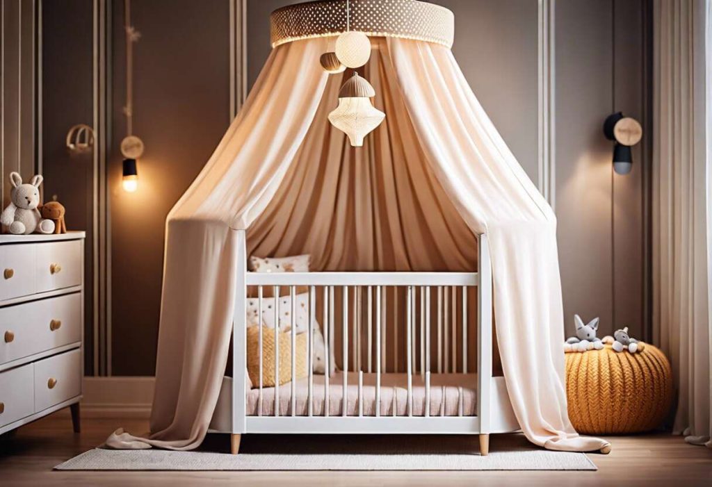 Installer un ciel de lit bébé : idées déco et conseils pratiques