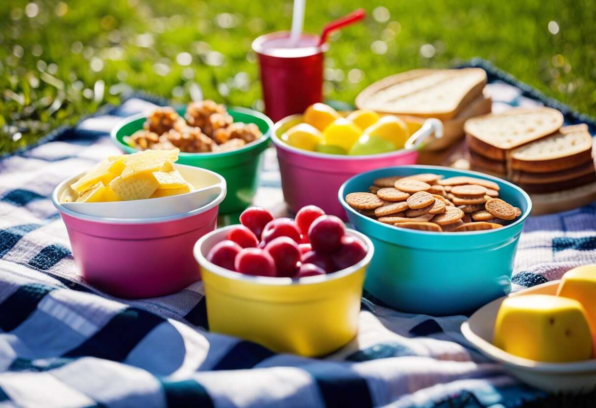 Coupelles et contenants à snack pour les sorties avec jeunes enfants