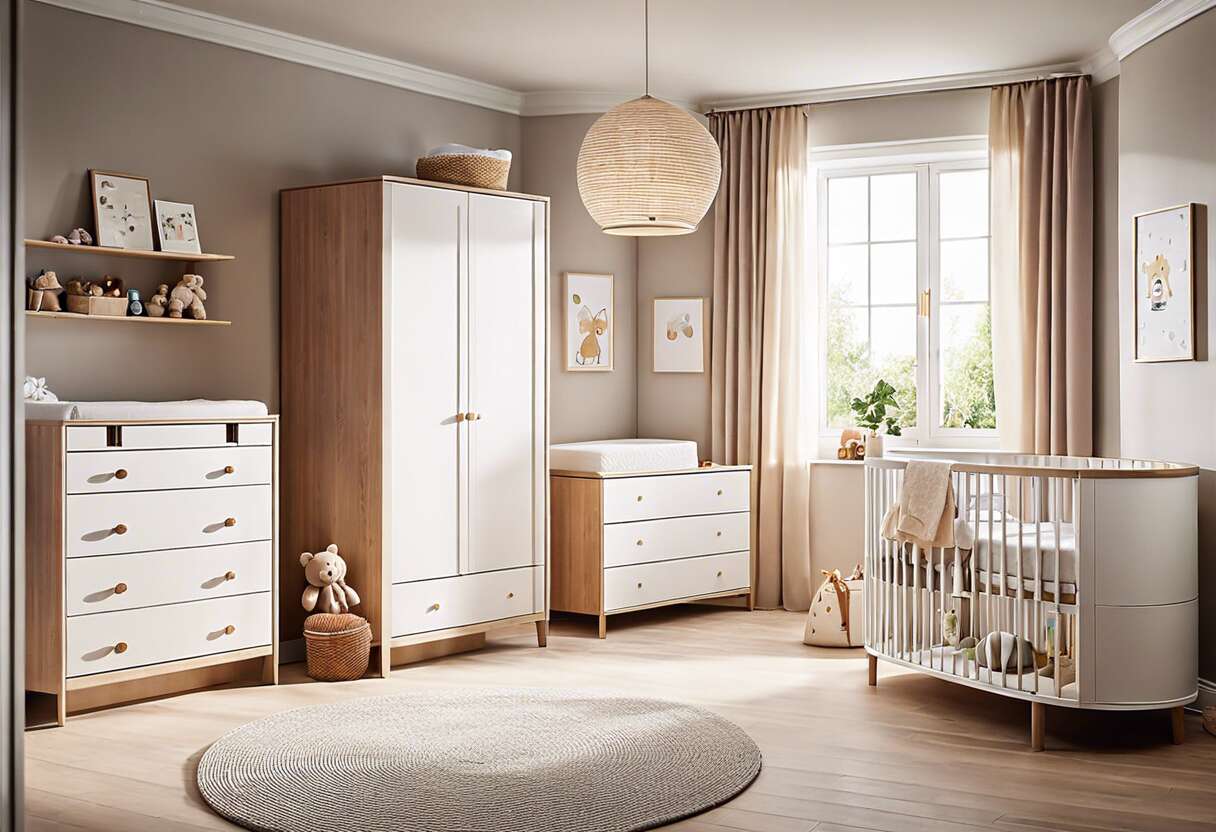 Aménager la chambre de bébé : comment intégrer une commode à langer ?