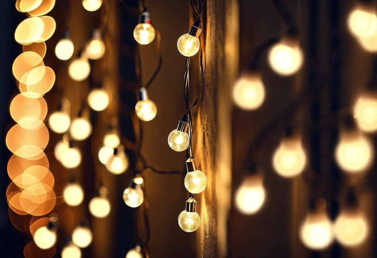 Guirlandes décoratives : douceur et poésie au mur