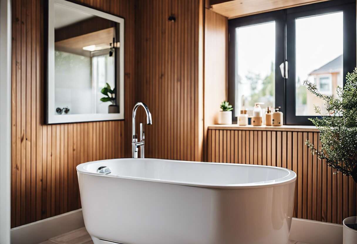 Maximiser l'espace avec une baignoire bรฉbรฉ compacte et efficace