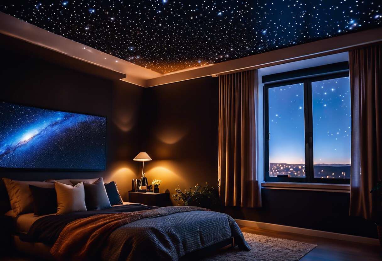Projecteurs รฉtoiles Bluetooth : technologie au service des nuits paisibles