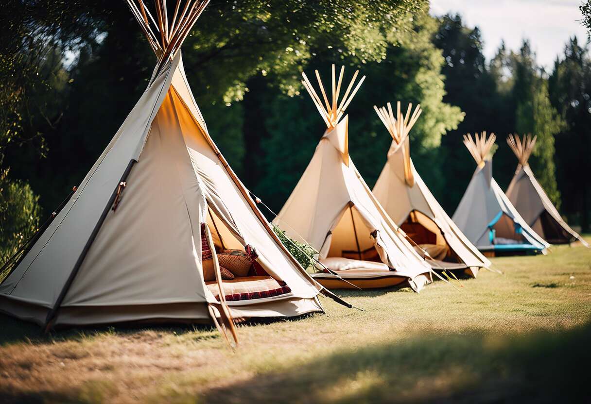 Rangement simplifié : tentes et tipis faciles à plier et à ranger