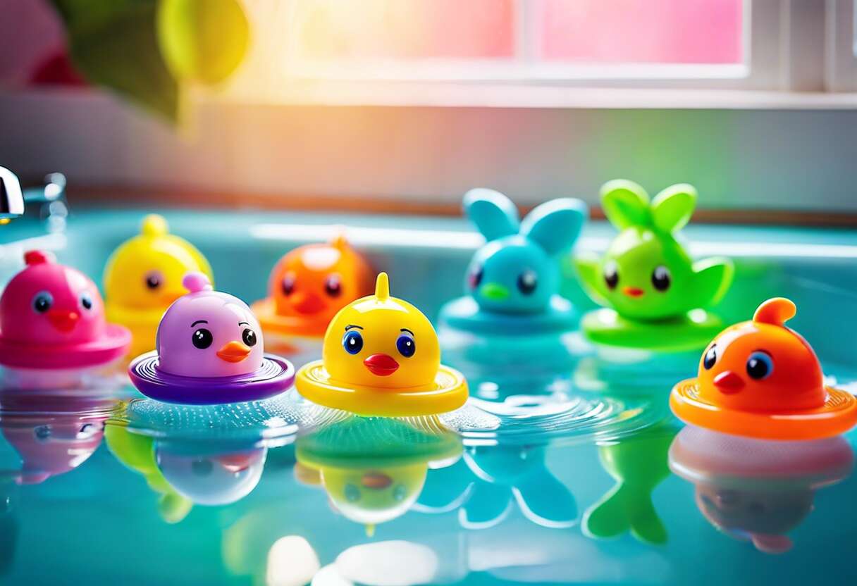 Des jouets qui font mouche : le succès des ventouses dans le bain