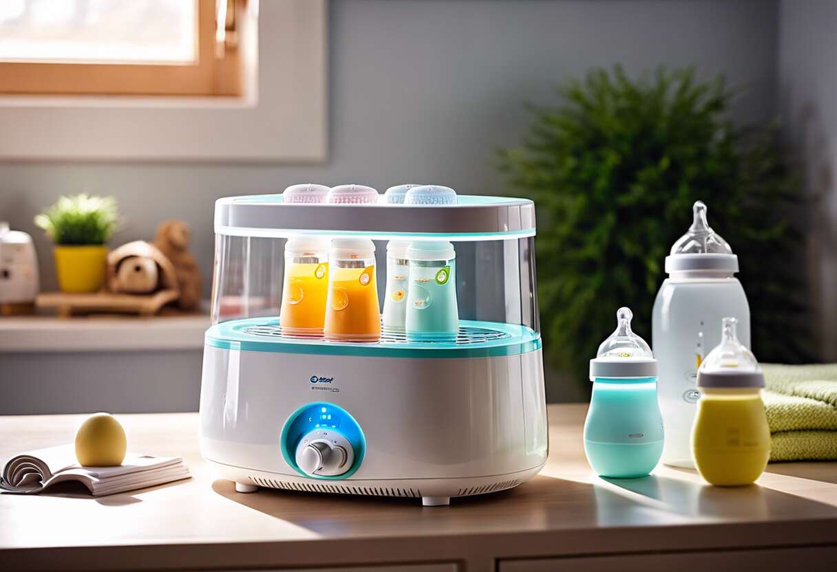 Multifonctions et gain de place : les combinรฉs chauffe-biberon-stรฉrilisateur