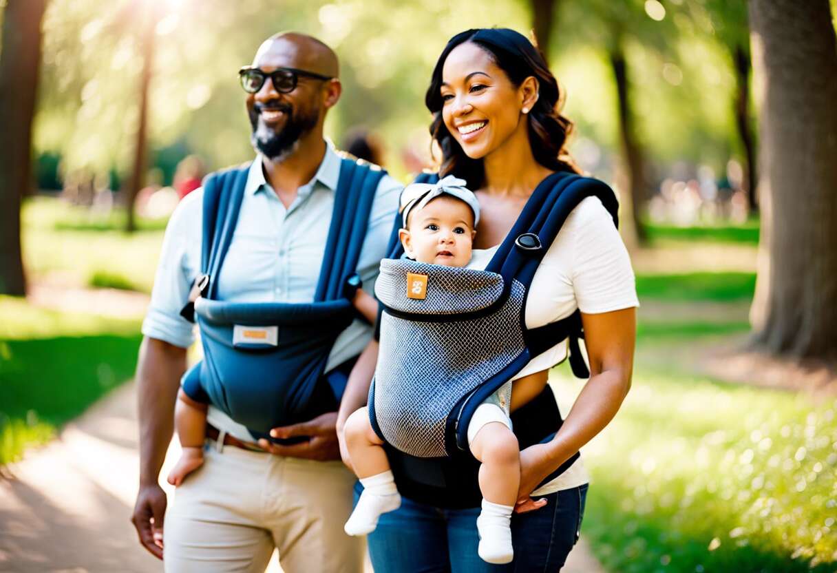 Comprendre les différents systèmes de portage : écharpes, slings et porte-bébés