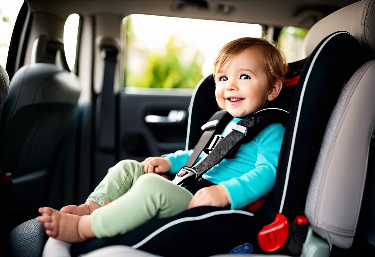 Installation et utilisation sécuritaire d'un rehausseur en voiture