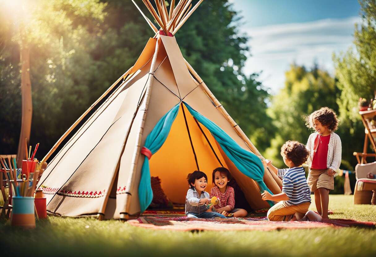 Dรฉveloppement crรฉatif : comment les tipis stimulent l'imagination des enfants