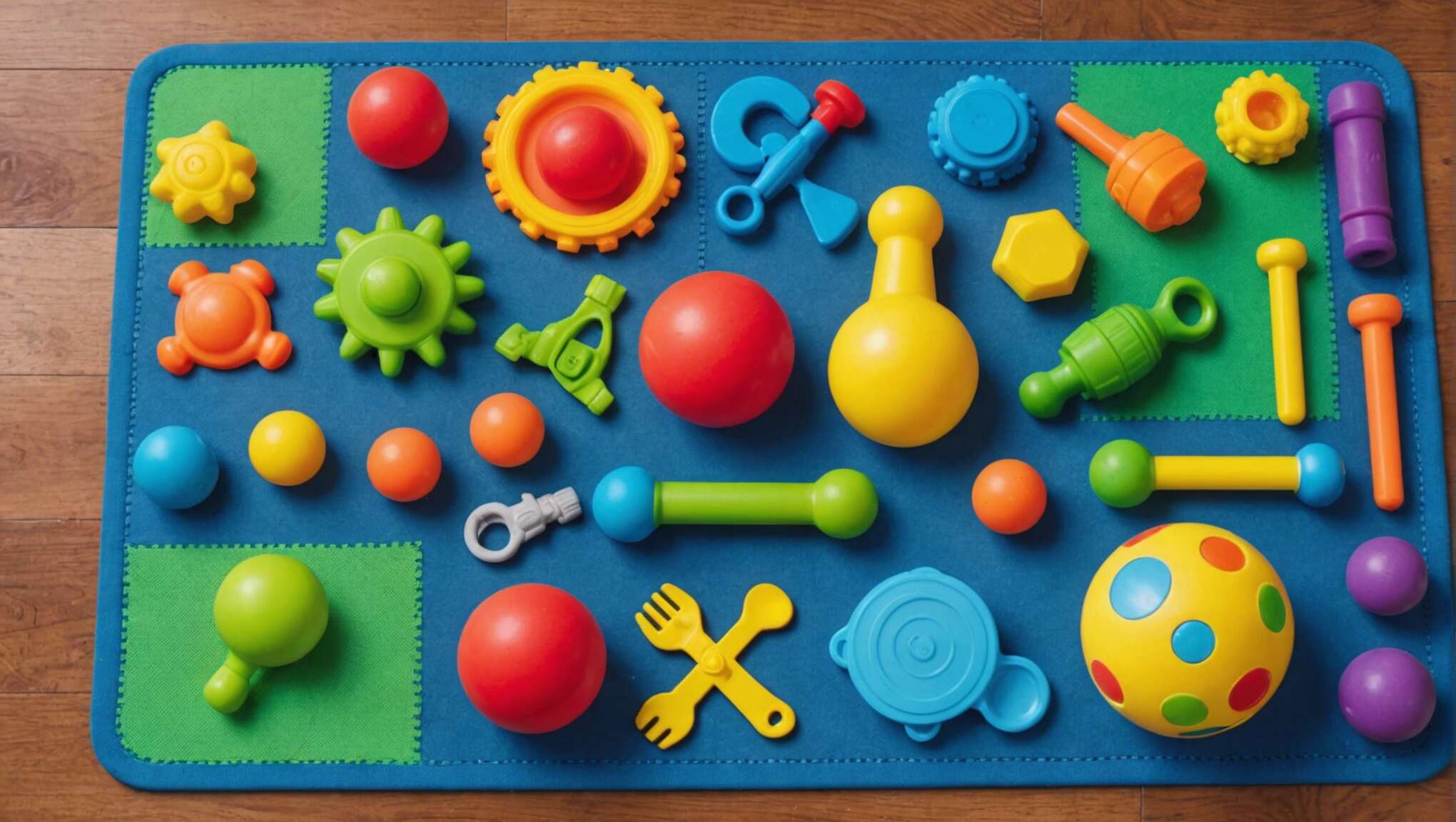 Stimulation et éducation : intégrer des jeux sensoriels sur le tapis d'éveil