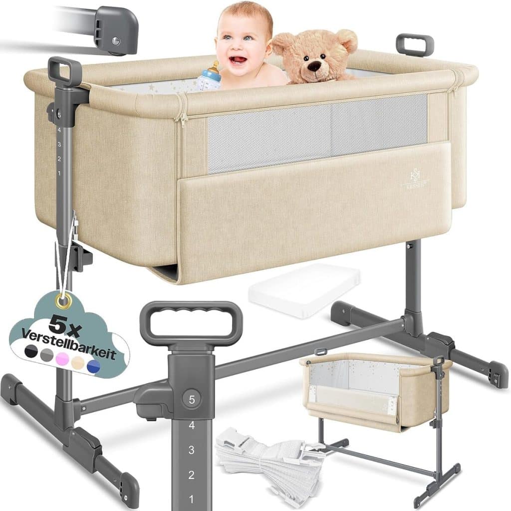 Lit d'appoint Hubi 3-en-1 de KESSER® : confort et praticité pour bébé