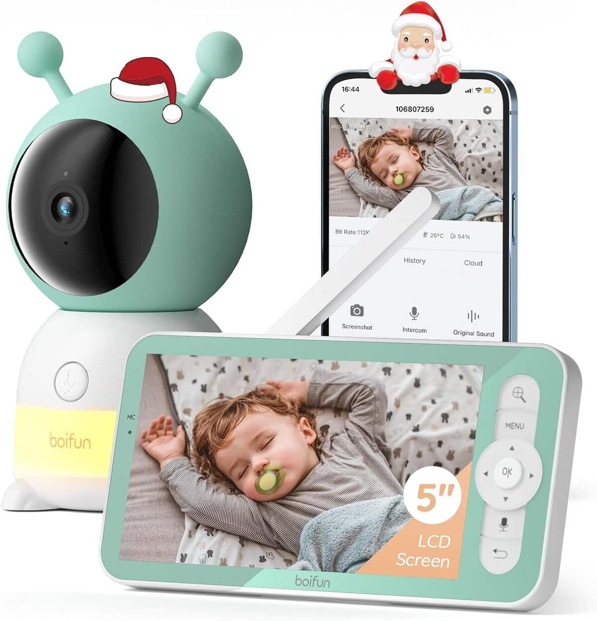 Test Babyphone BOIFUN 2K : surveillance PTZ et Contrรดle Mobile