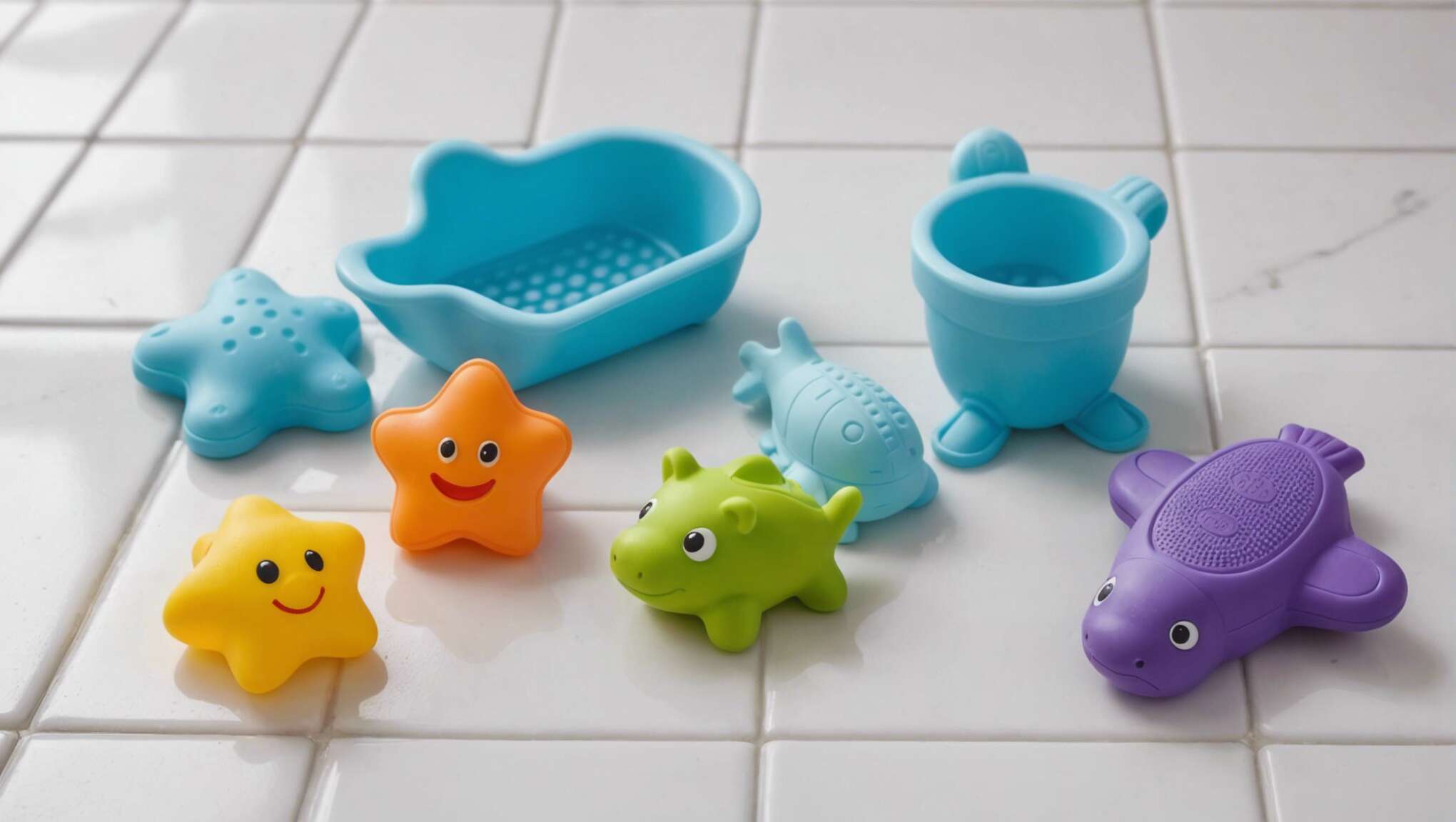Sélection des jouets de bain : critères de sûreté pour bébé