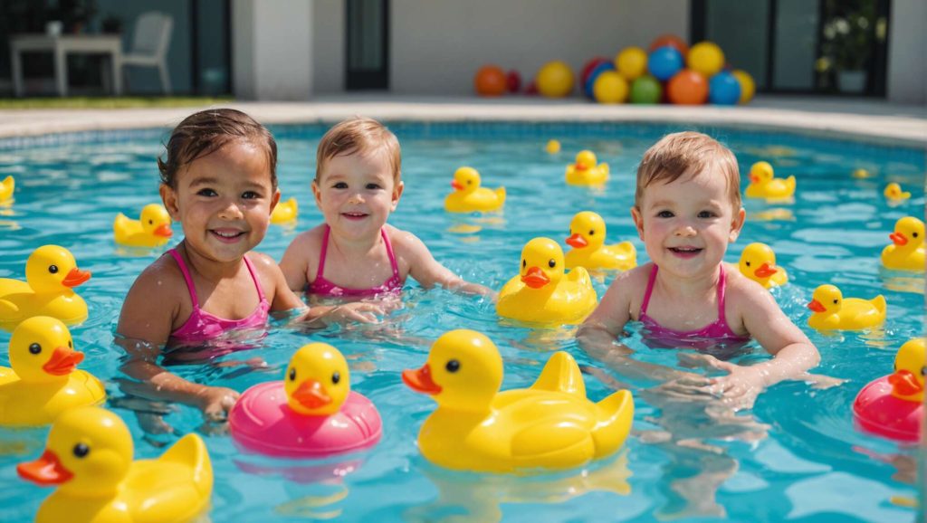 Bébés nageurs : sélection des jouets incontournables pour le bain