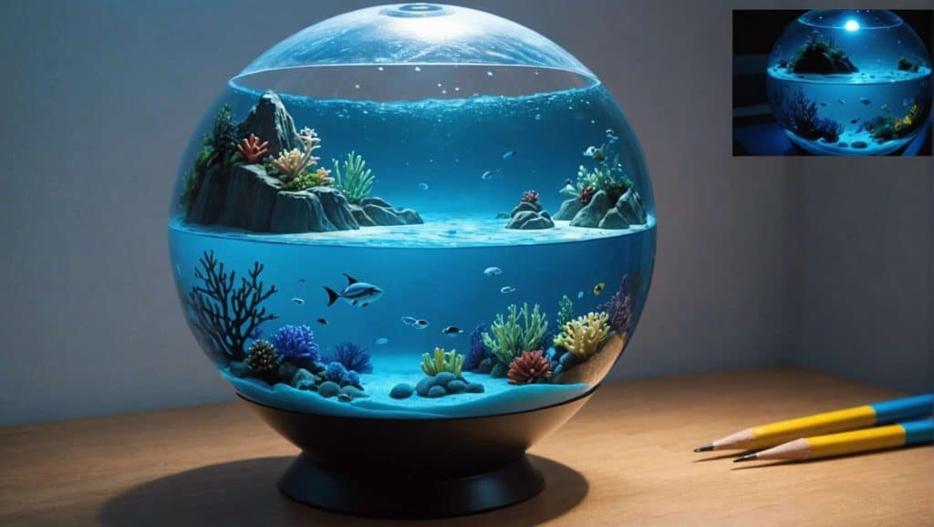 Créez une ambiance magique avec une veilleuse projecteur océan