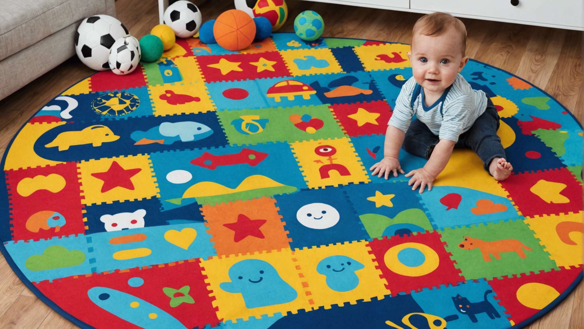 L'éveil sensoriel par les tapis : un monde de découverte pour bébé