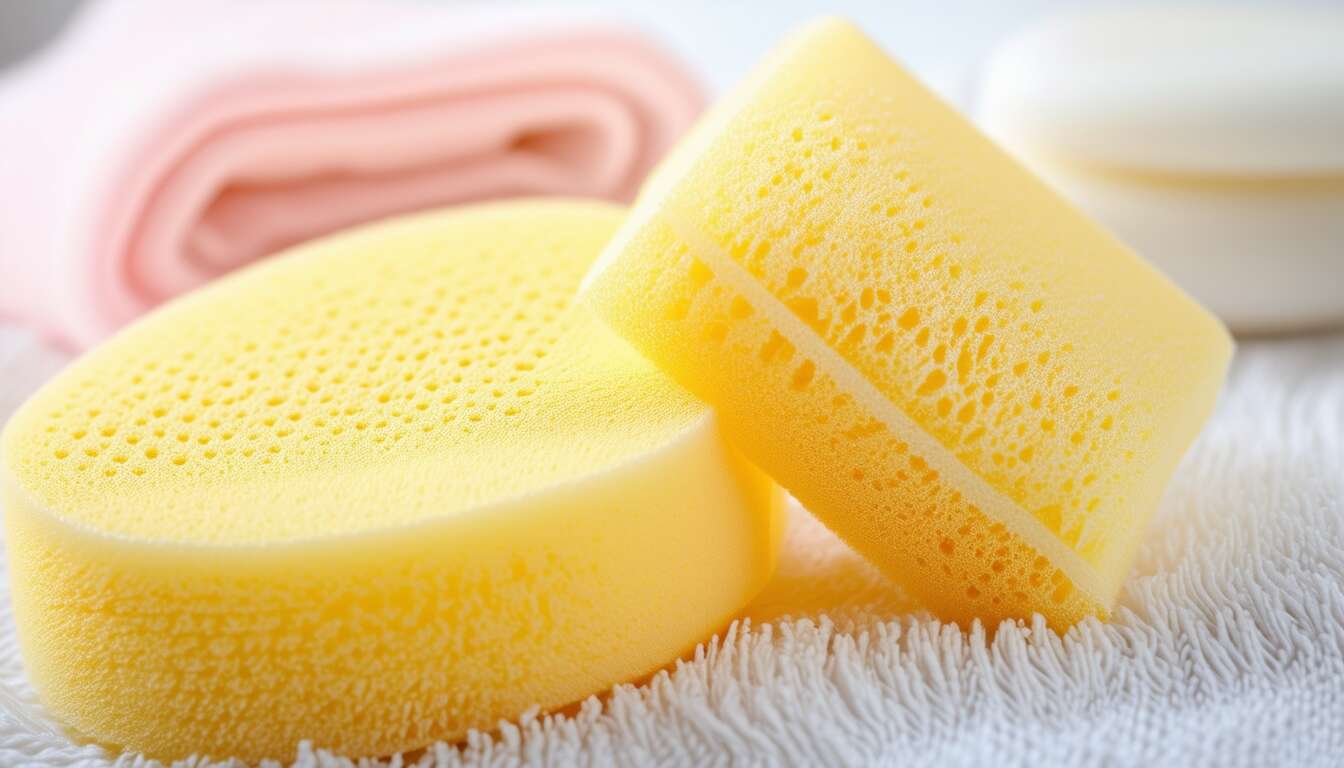 Éponge naturelle ou synthétique : quel choix pour la peau de bébé ?