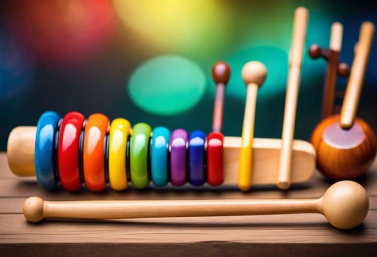 Set D’instruments De Musique En Bois Pour Bébés – Dès 6 Mois – éveil Musical Et Motricité – Cadeau Anniversaire Idéal !