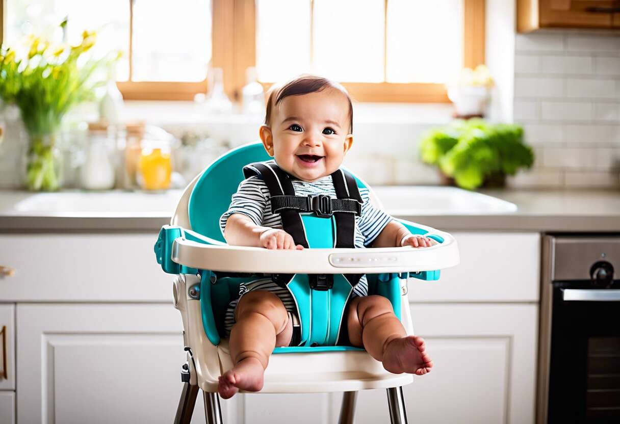 Lโimportance du harnais de sรฉcuritรฉ dans les chaises hautes expliquรฉe aux parents