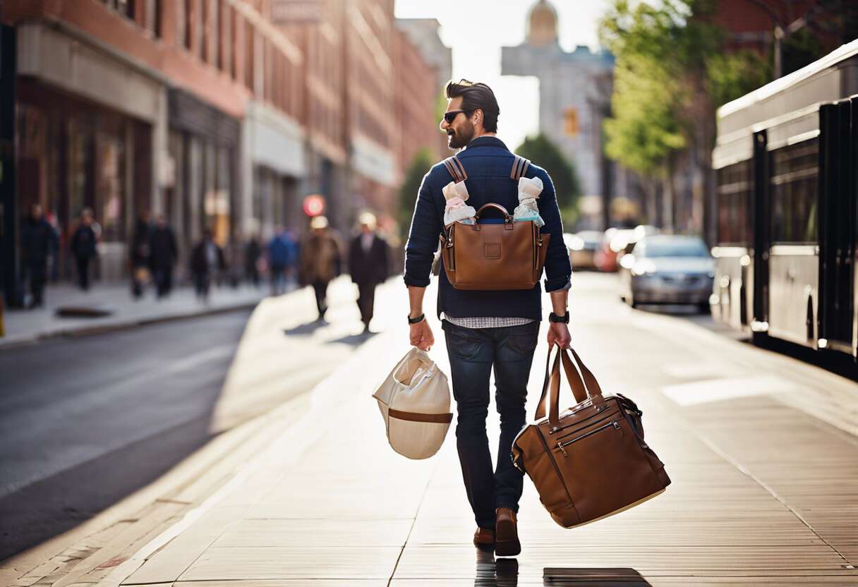 Praticité au masculin : top des sacs à langer plébiscités par les papas