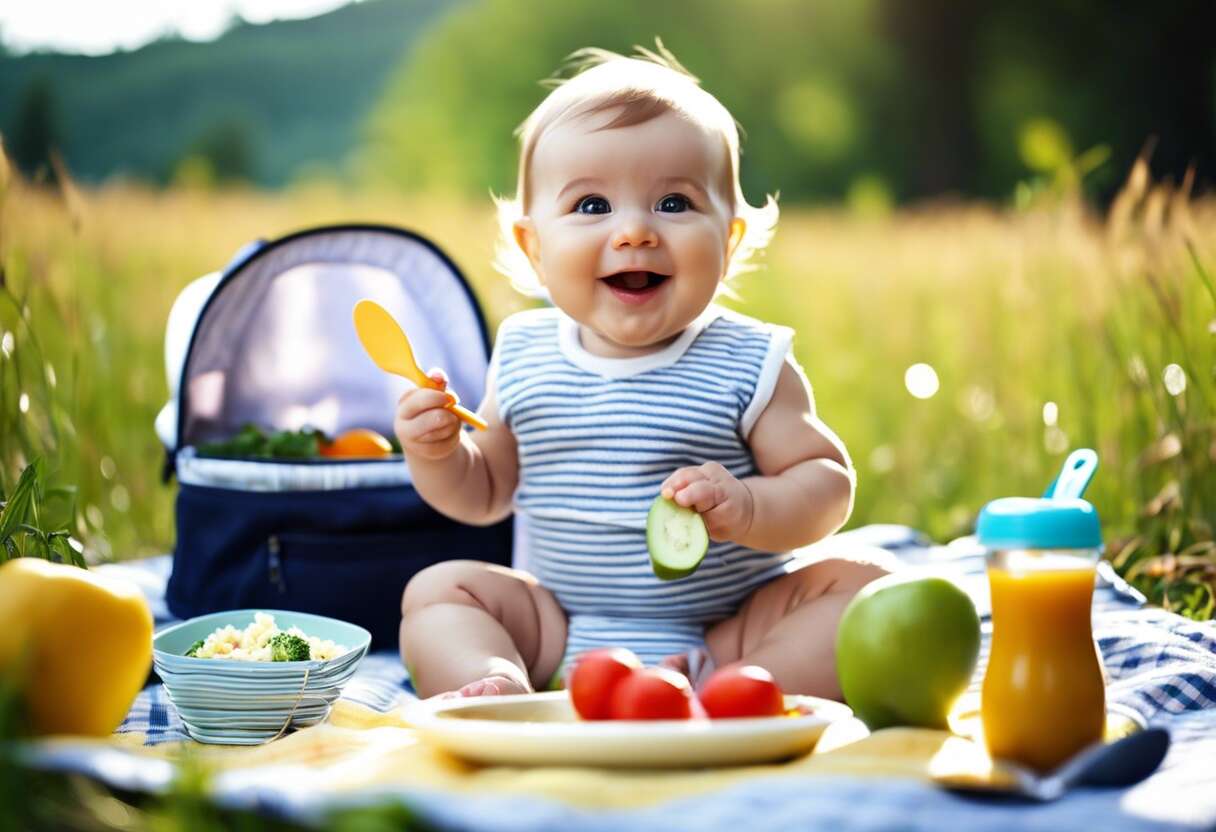 Gérer l'alimentation de bébé lors d'activités en plein air