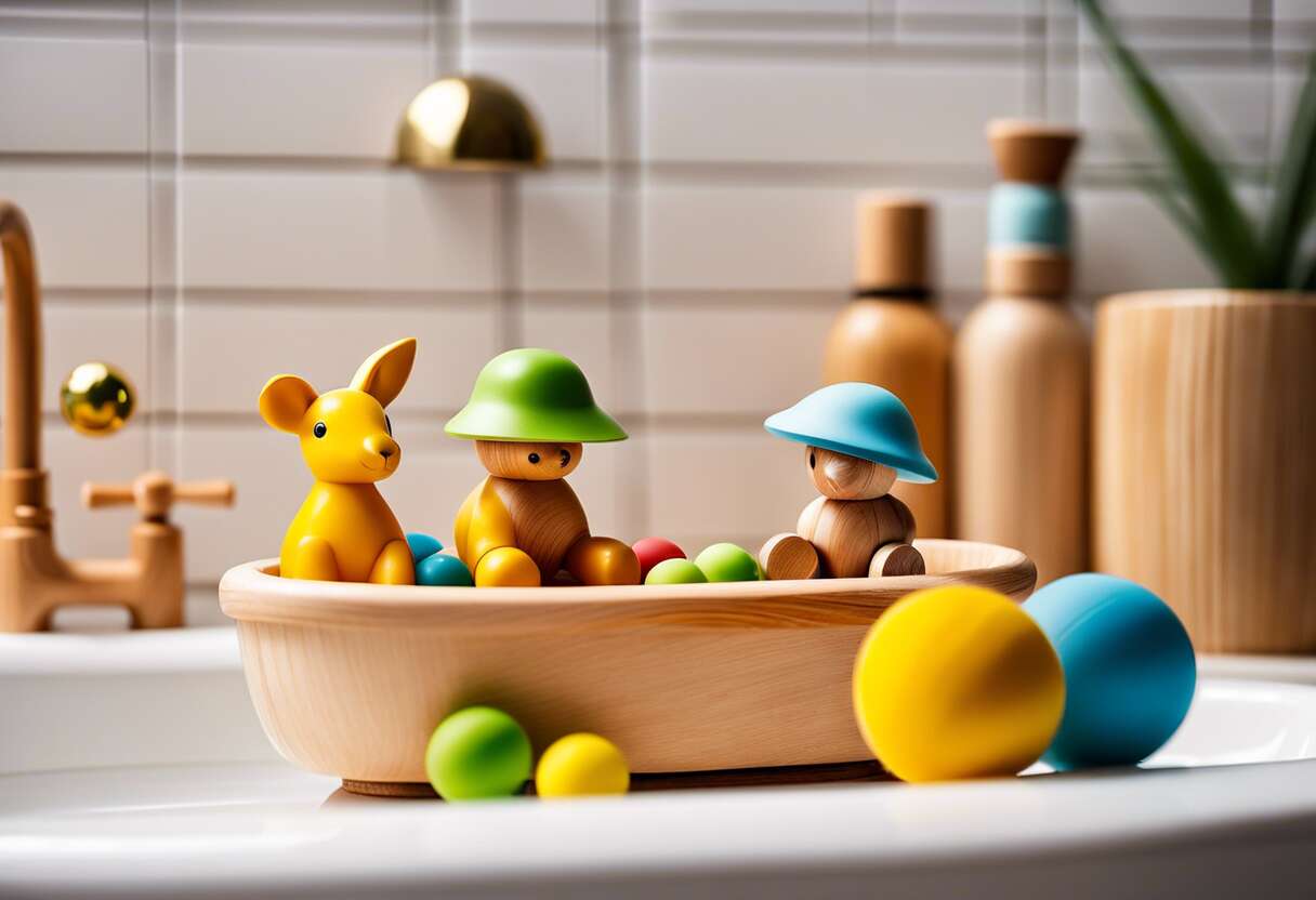Le bois, héros des temps modernes : des jouets de bain écologiques et esthétiques