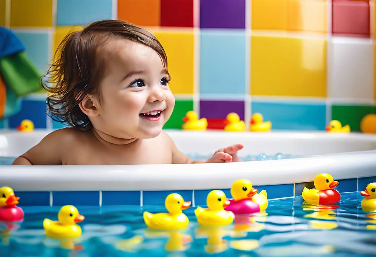 Baignade ludique : sélection de jouets incontournables pour l'heure du bain