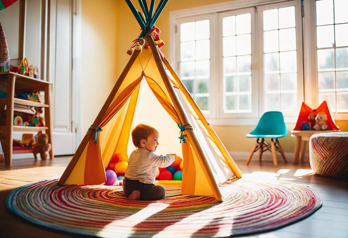 Éveiller l’autonomie avec une tente de jeu adaptée à chaque âge
