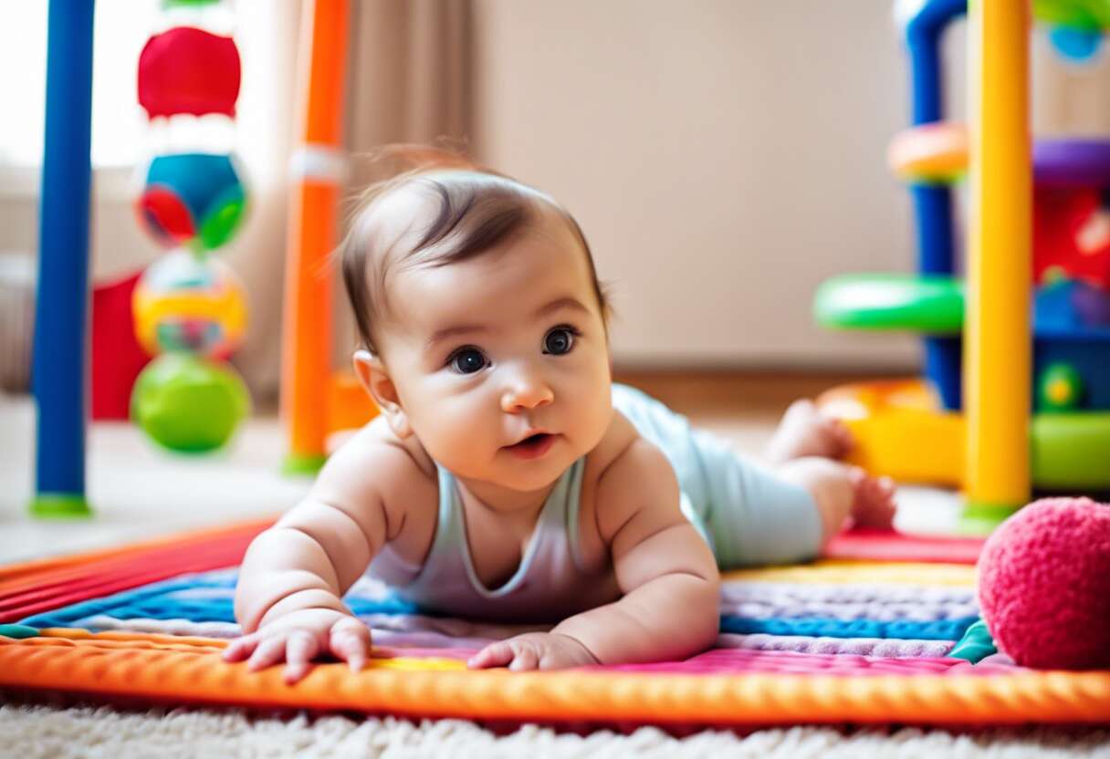 Développement moteur : l’importance du choix de tapis d’éveil pour rampants