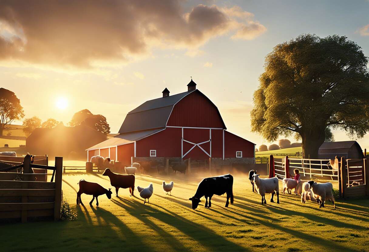 Jouer au fermier : รฉveil aux cycles naturels avec des jeux de ferme dรฉtaillรฉs