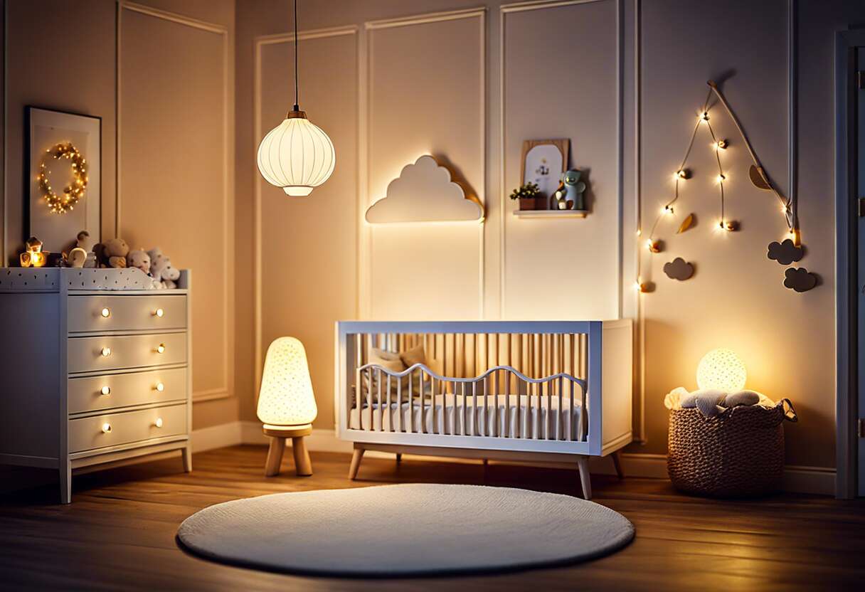 Veilleuses à LED ou ampoules traditionnelles : quel choix pour bébé ?