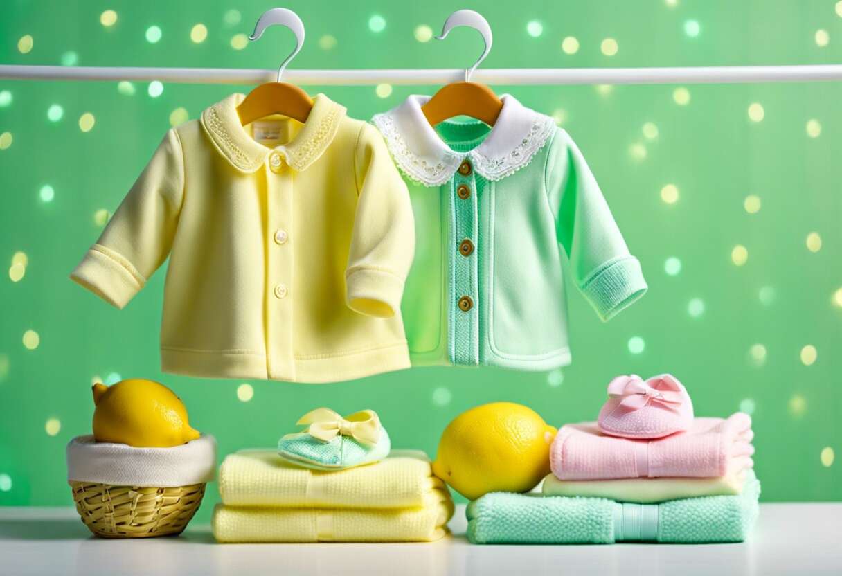 Palette de couleurs tendance pour la garde-robe bébé de la saison