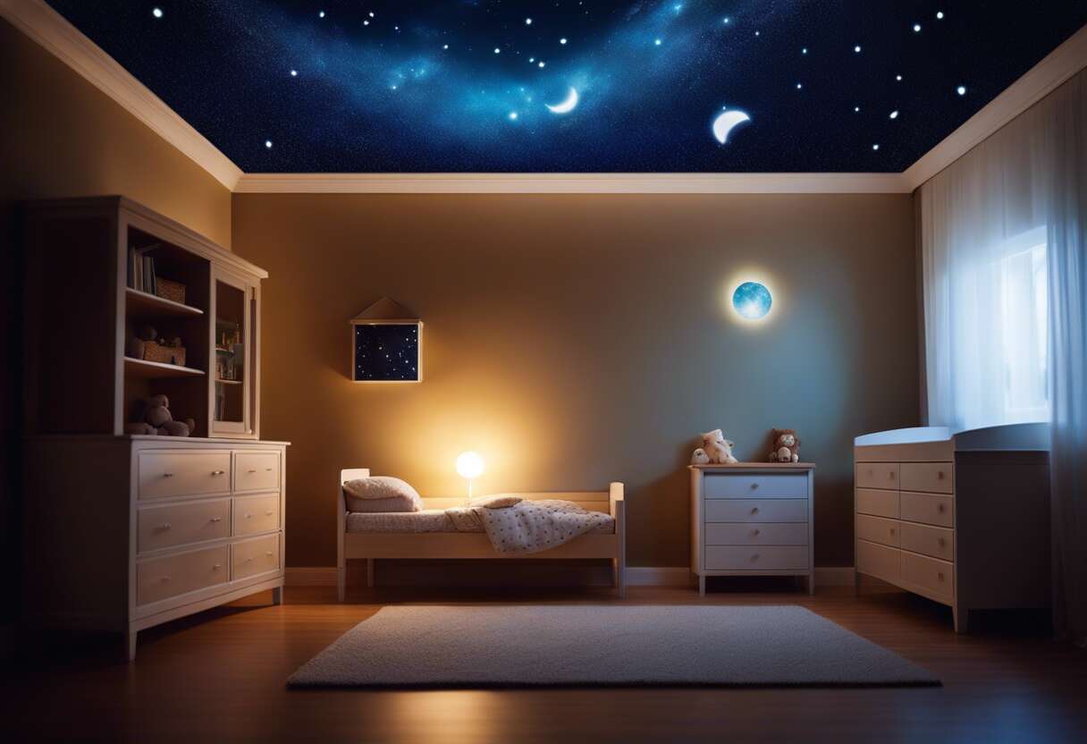 Veilleuses mystiques : endormir bébé sous la veille des constellations