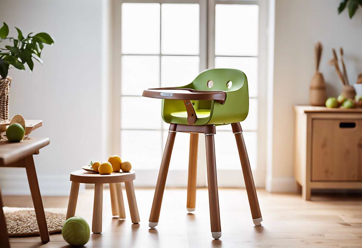 Puériculture durable : critères pour une chaise haute qui grandit avec l'enfant