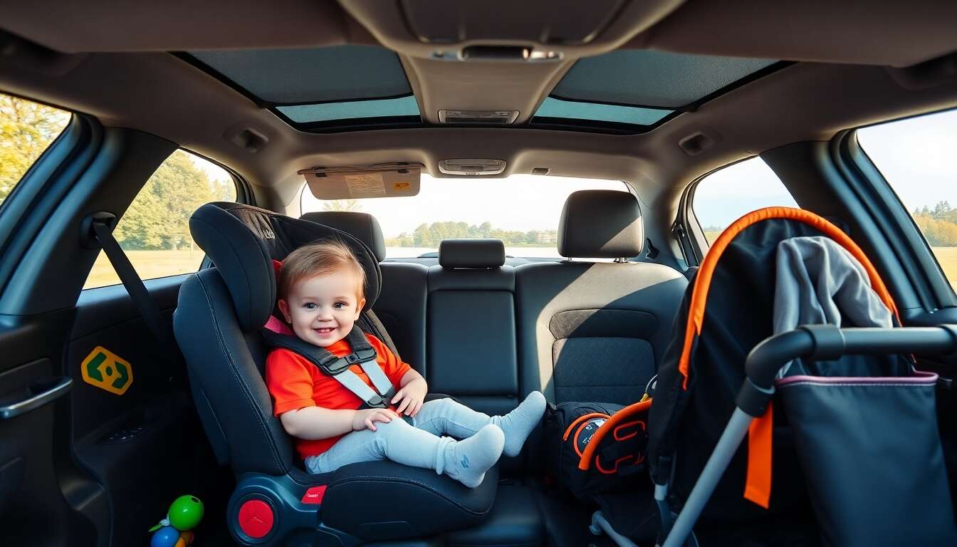 Equipements essentiels en voiture pour le confort des bébés