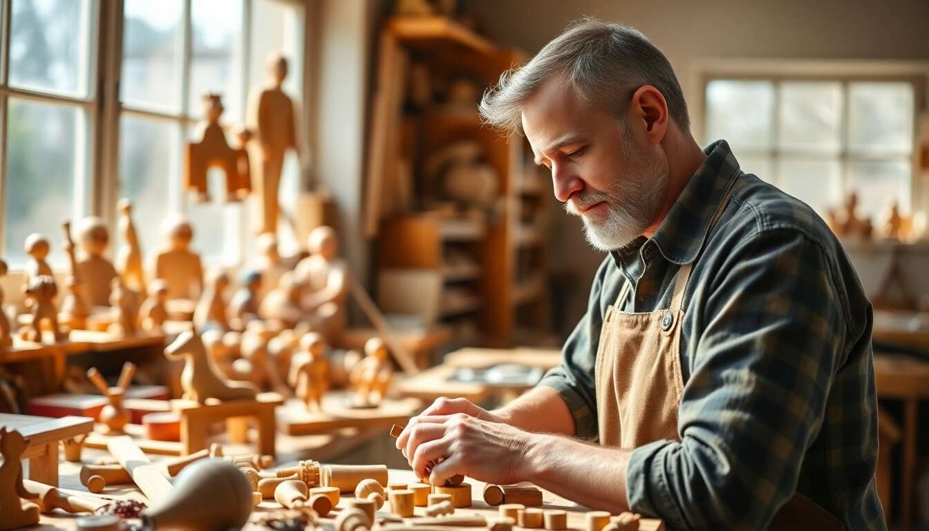 Rencontre exclusive : dans les coulisses avec un artisan de jouets en bois