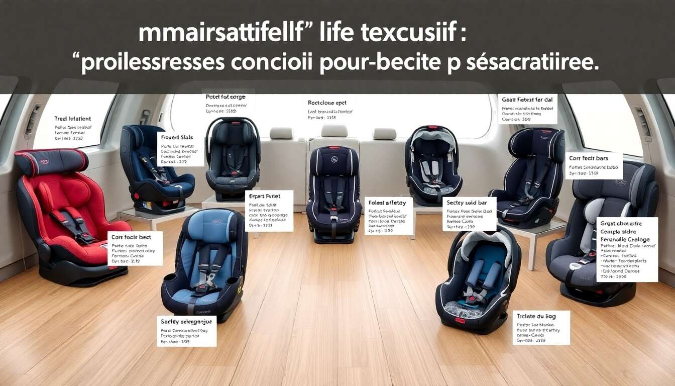 Comparatif exclusif : sièges auto pour bébé les plus sécuritaires