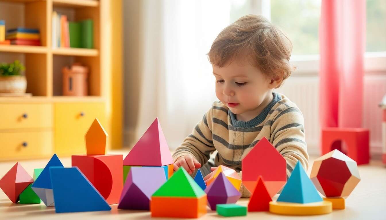Dรฉcouverte des formes et couleurs : jouets รฉducatifs essentiels