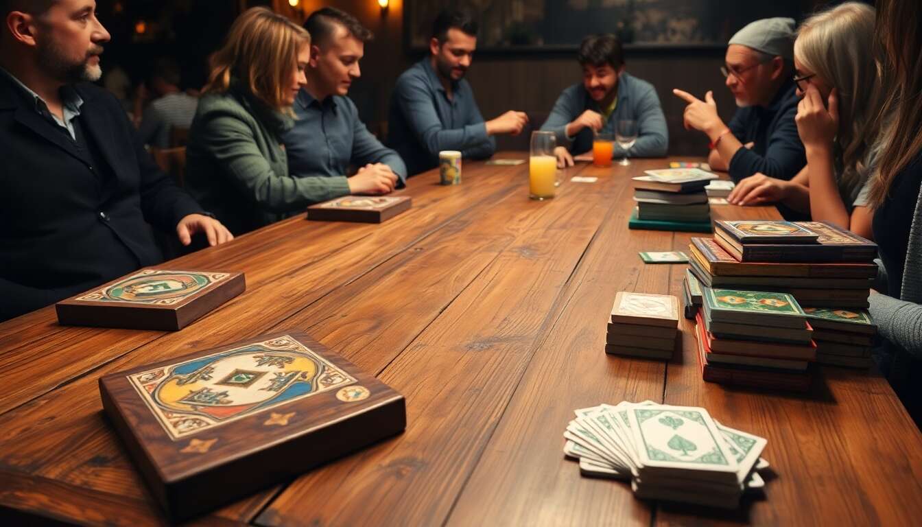 Comparatif : jeux de plateau aventure versus jeux de cartes