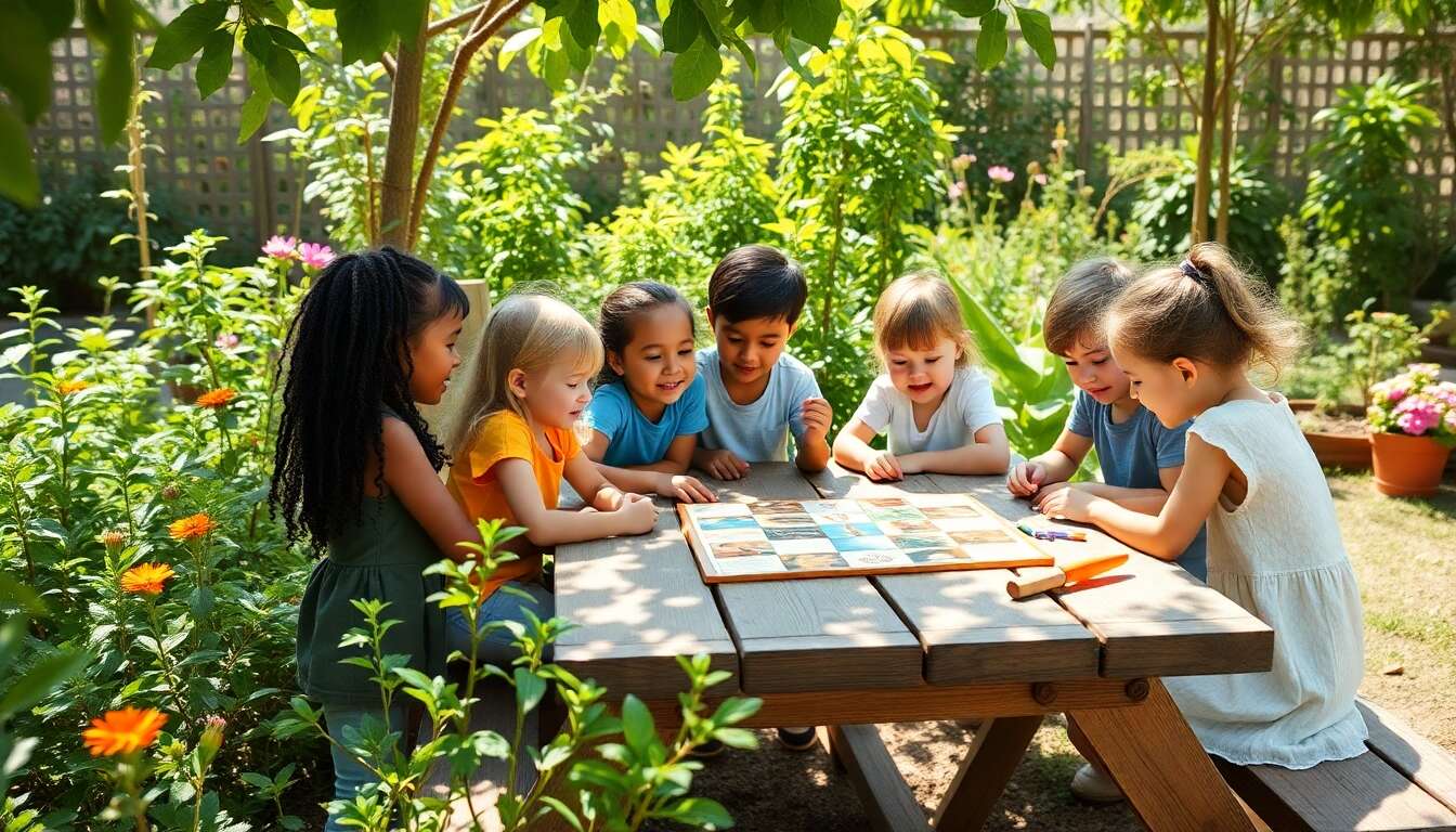 Apprendre la permaculture aux enfants ร travers des jeux de sociรฉtรฉ