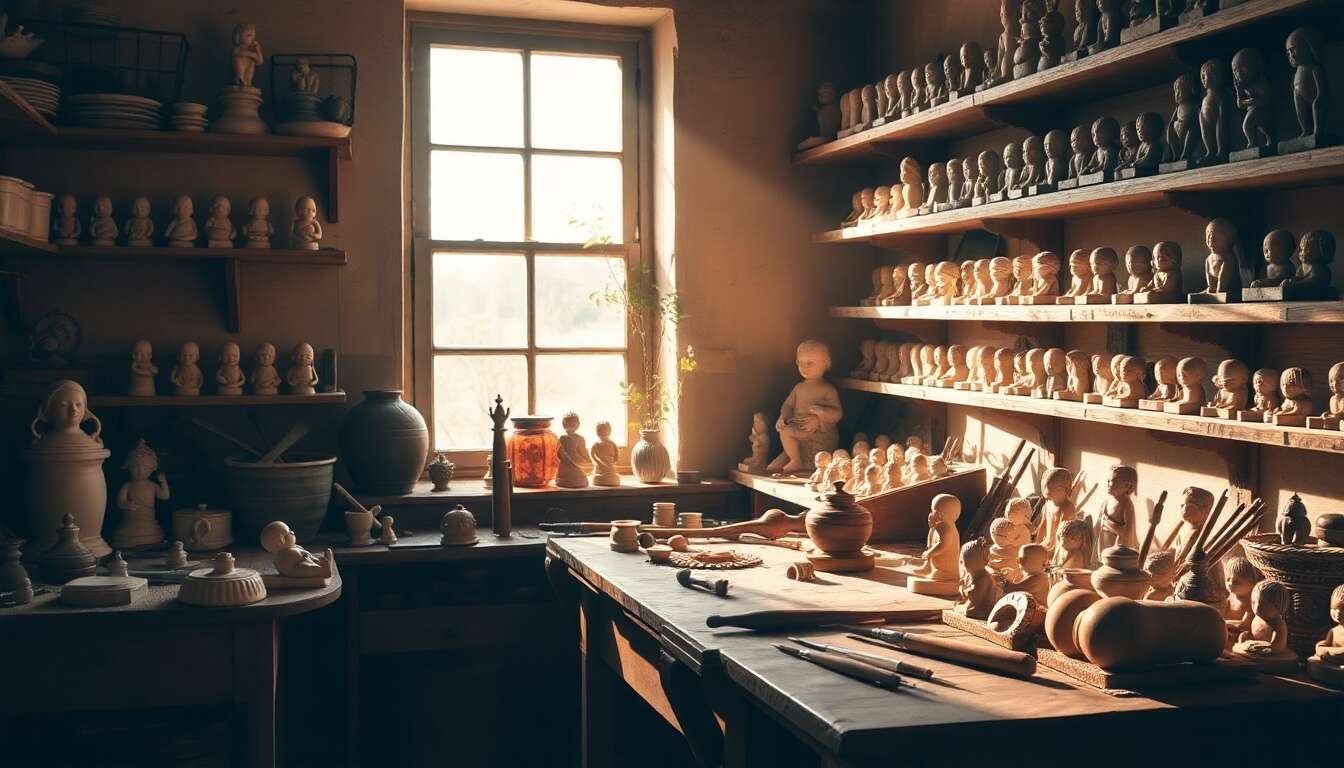 Les matériaux et techniques de création d'autrefois