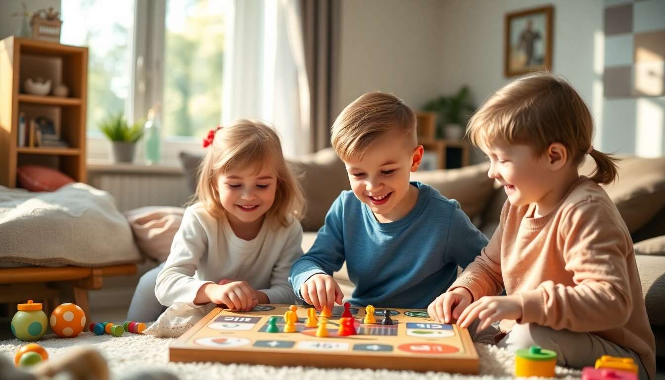 Les avantages cognitifs des jeux de sociรฉtรฉ chez les jeunes enfants